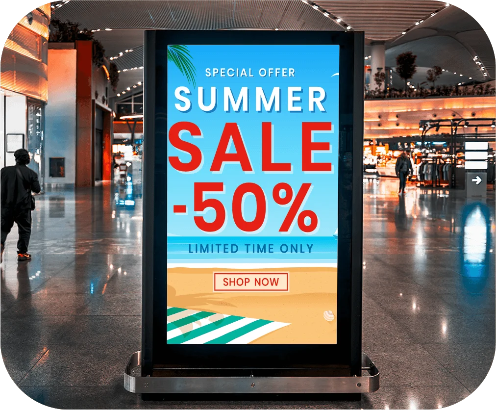 Digital signage retail