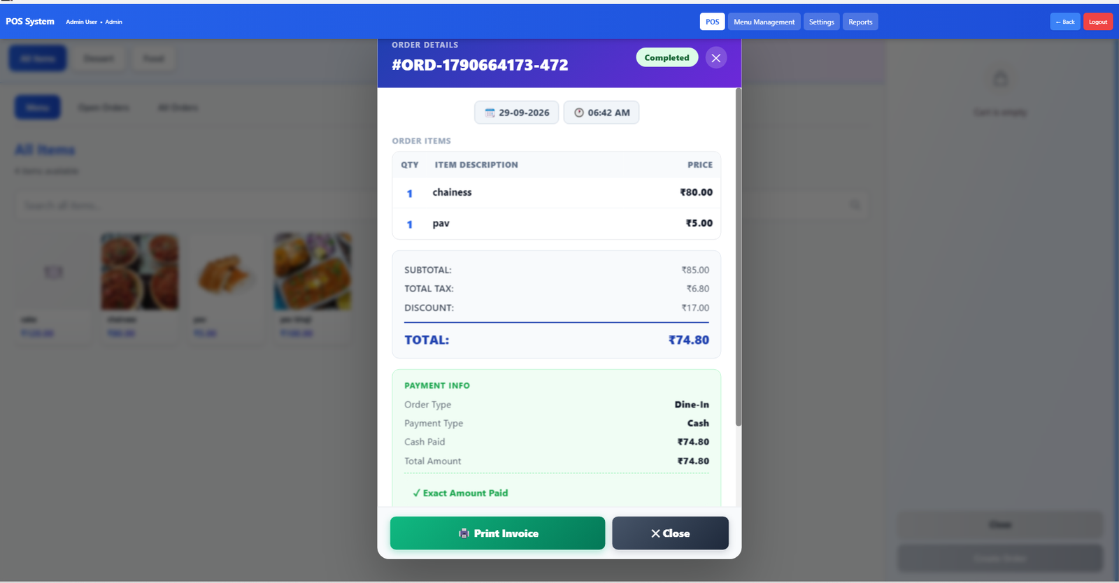 Recipe and Menu Management